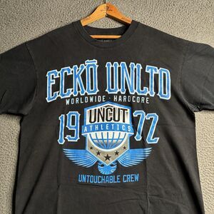 VTG Y2K Ecko Unltd MMA Shirt Mens XL Cyber Short Sleeve